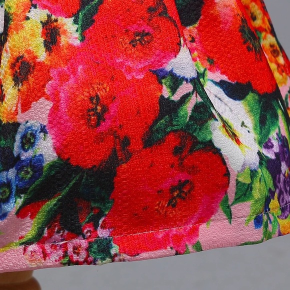 Boutique Princess Floral Cute Dress with Bag set - Picture 4 of 5